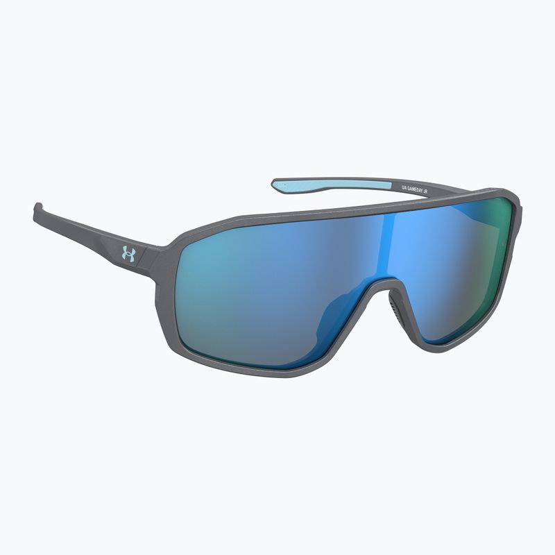 Dětské sluneční brýle Under Armour Gameday Jr S3 metalized grey/blue multilayer