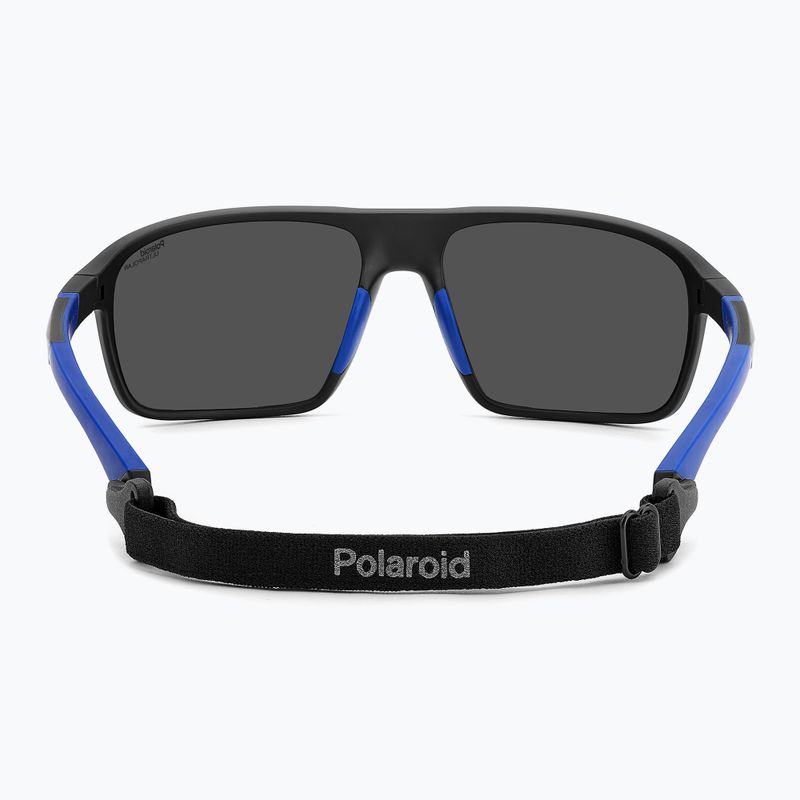 Pánské sluneční brýle Polaroid PLD 7058/S matte black blue/blue mirror polarized hc 5