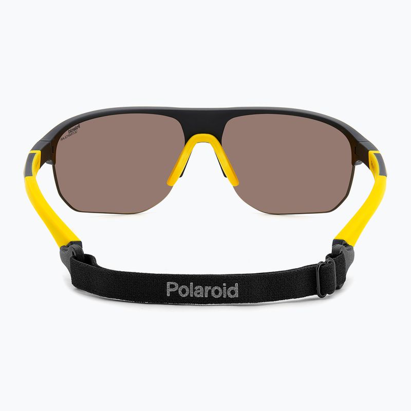 Pánské sluneční brýle Polaroid PLD 7059/S matte black yellow/gold polarized high contrast 4