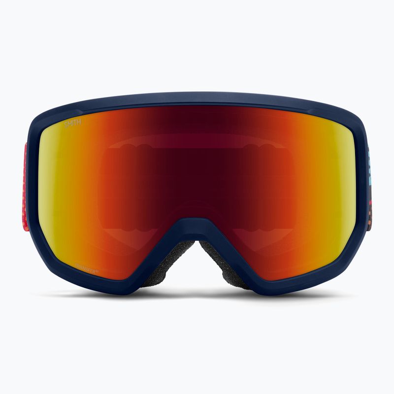 Lyžařské brýle Smith Transfer S3 midnight geo alpine/red solx mirror antifog 2