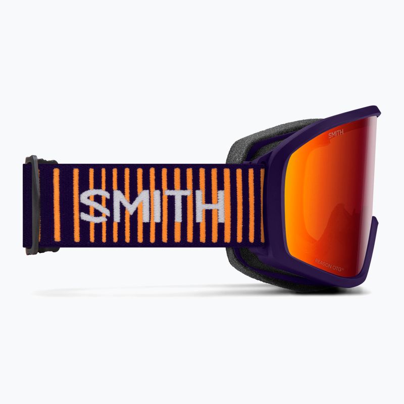 Dětské lyžařské brýle Smith Reason OTG S3 deep plum gradient/red solx mirror antifog 4