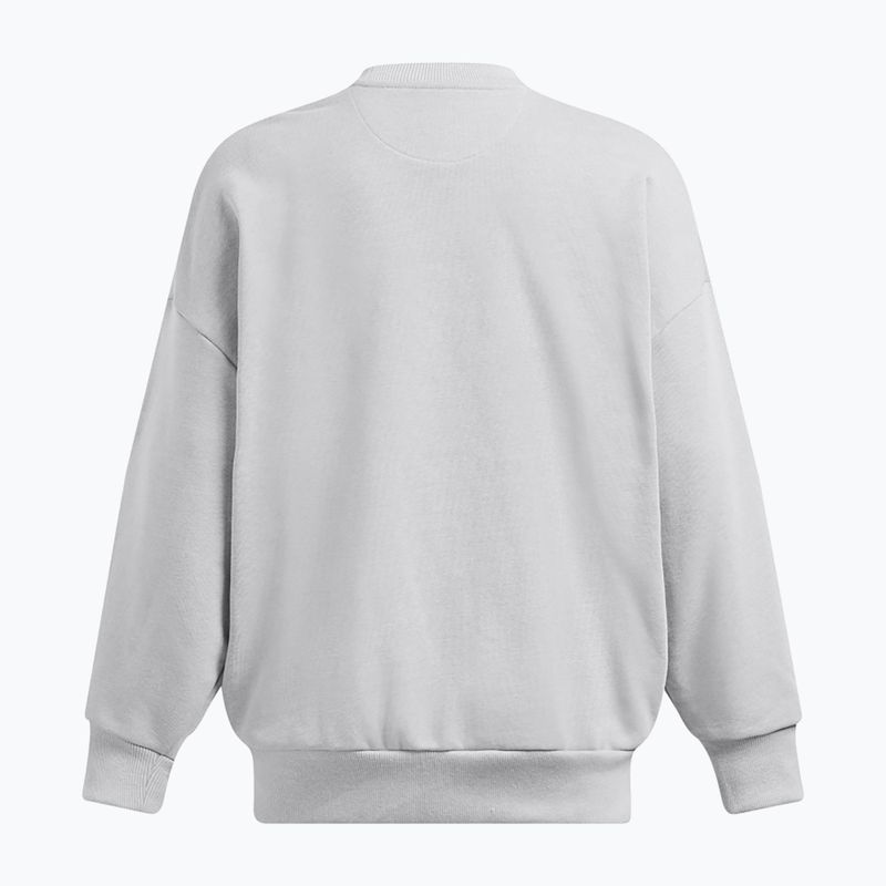 Dámská mikina  Under Armour Icon Heavyweight Terry Oversized Crew mod gray/forest green 2