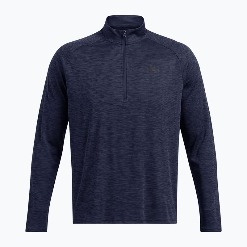 Pánská mikina Under Armour Tech Textured 1/2 Zip midnight navy/black