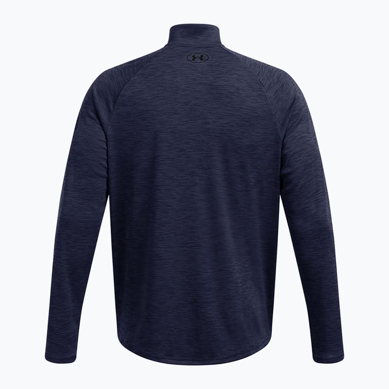 Pánská mikina Under Armour Tech Textured 1/2 Zip midnight navy/black 2