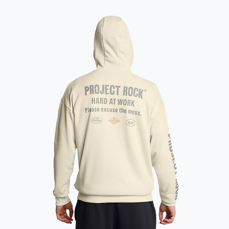 Pánská mikina Under Armour Project Rock HWT Full Zip silt/clay green 2