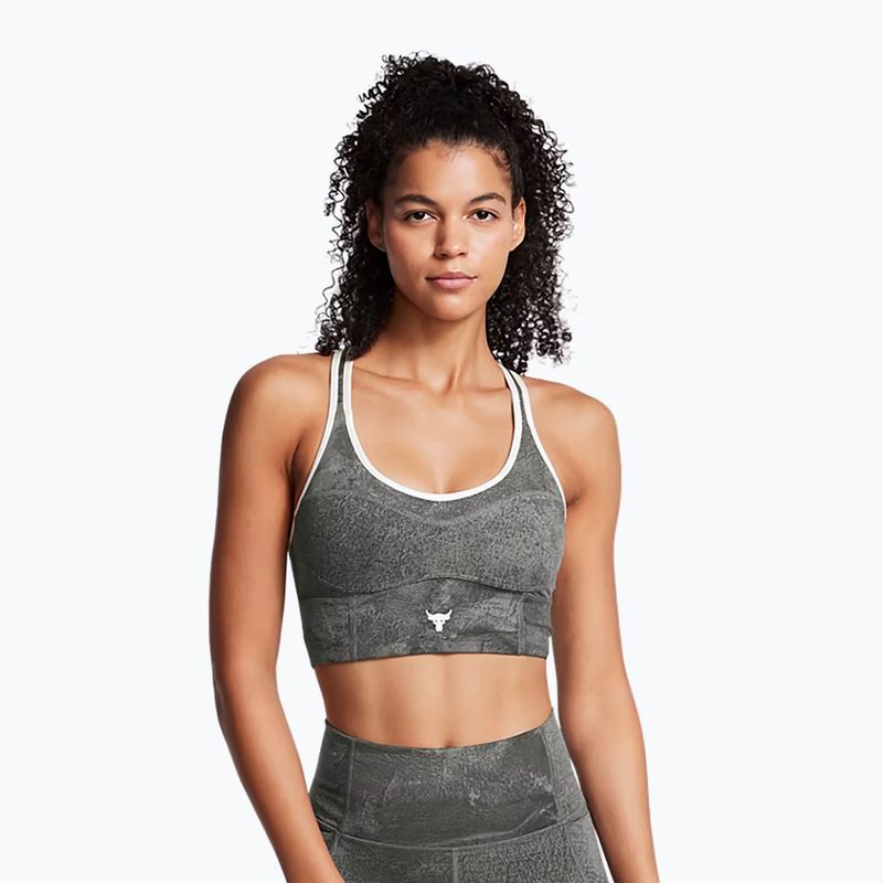 Fitness podprsenka Under Armour Project Rock Infinity Let's Go clay green/silt
