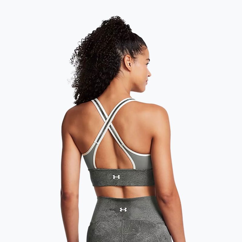 Fitness podprsenka Under Armour Project Rock Infinity Let's Go clay green/silt 2