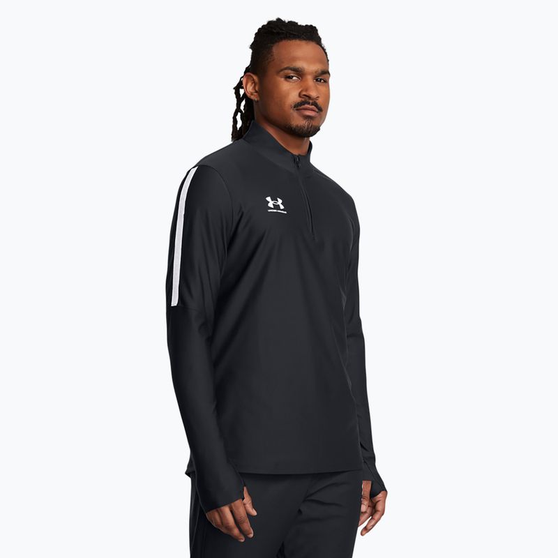 Pánská fotbalová mikina Under Armour Challenger Pro 1/4 Zip black / white