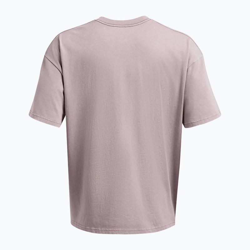 Pánské tričko Under Armour HW OS Logo Wash tetra gray/white 4