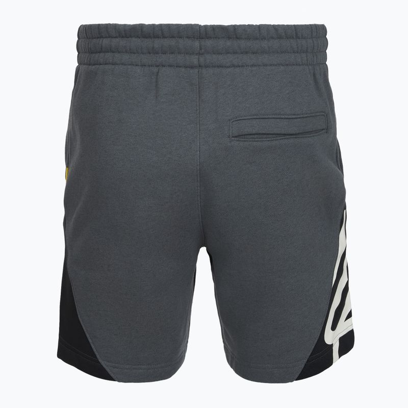 Pánské šortky Under Armour Curry Splash Fleece Short castlerock full heather/black/white clay 2