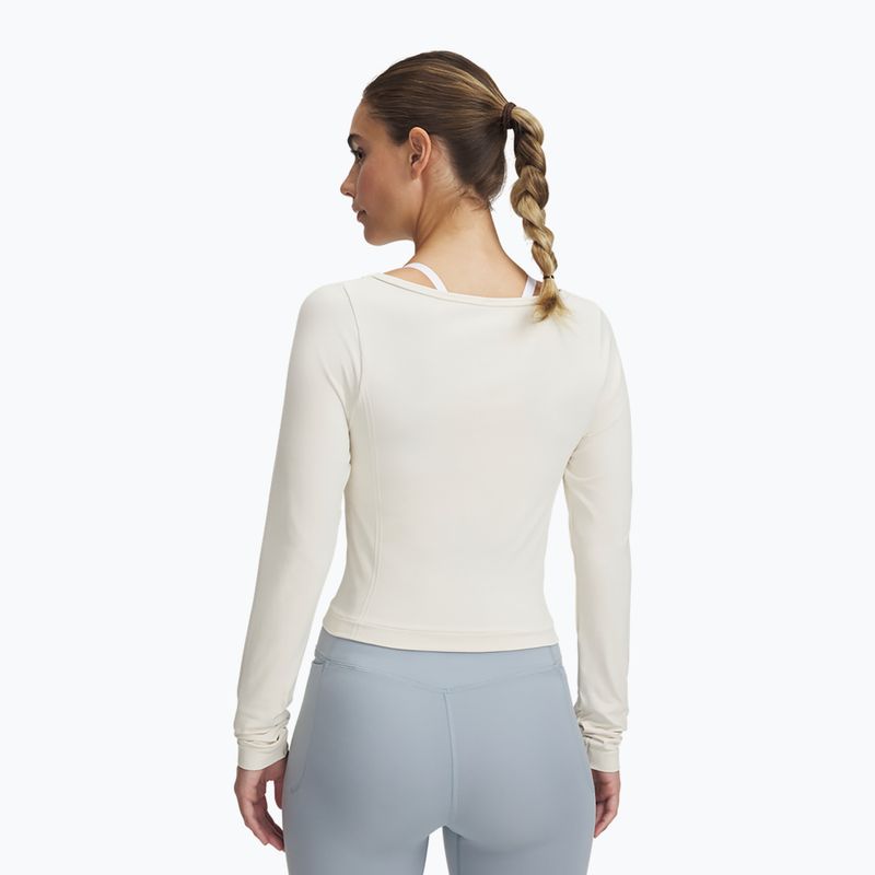 Dámské tréninkové tričko s dlouhým rukávem Under Armour Train Seamless stone/white 2