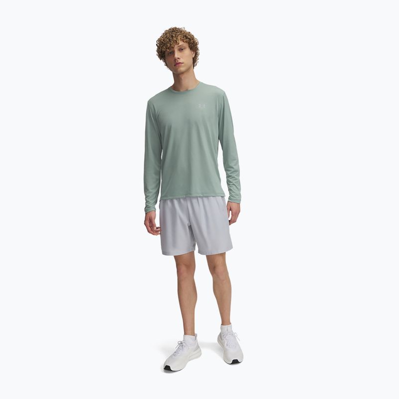 Pánské běžecké šortky Under Armour Launch 7" mod gray / white / reflective 2
