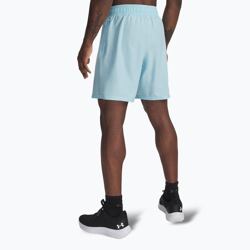 Pánské tréninkové šortky Under Armour Woven Wordmark stream/black 3