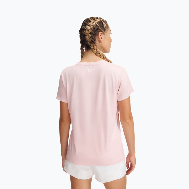 Dámské tréninkové tílko Under Armour Tech V-Twist prime pink/white 2