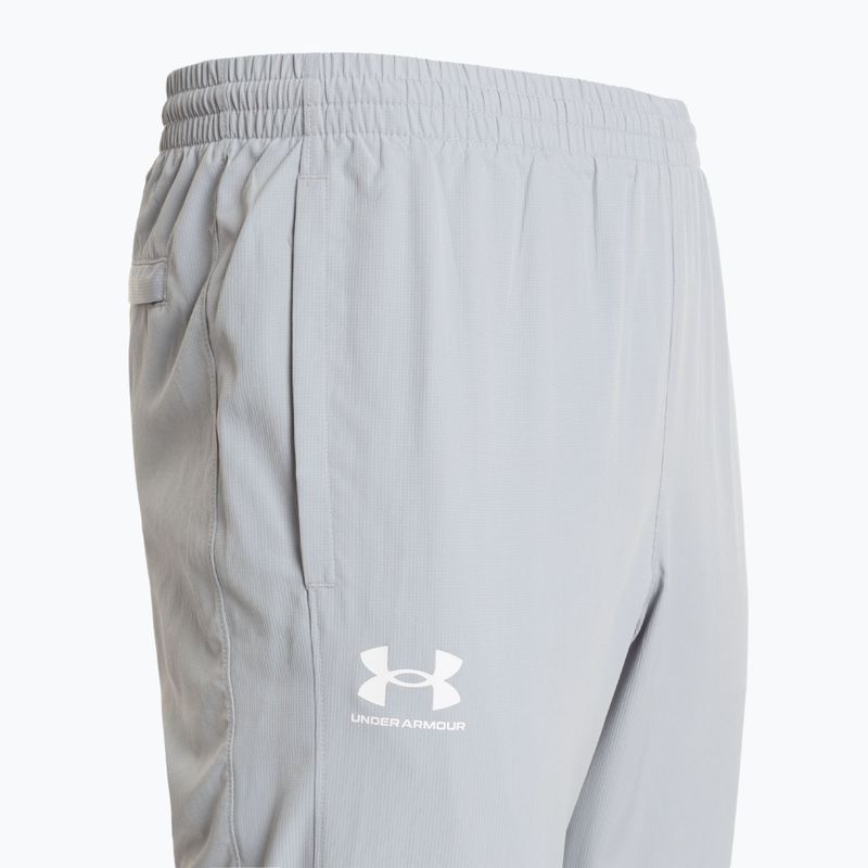 Pánské kalhoty Under Armour Rival Woven Windbreaker Pant mod gray/mod gray/white 3