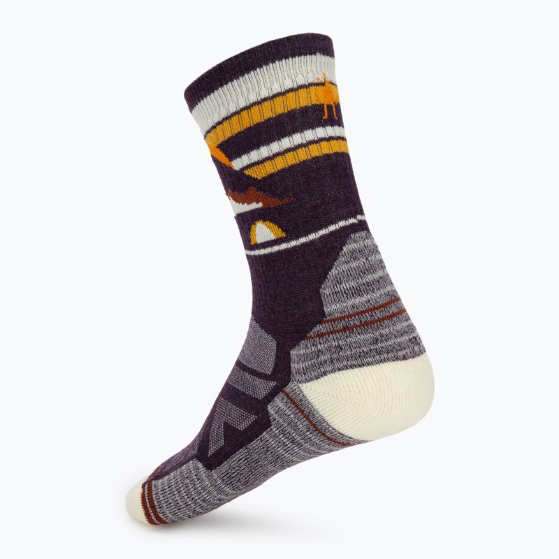 Dámské ponožky Smartwool Hike Light Cushion New Pattern Crew prple ris 2