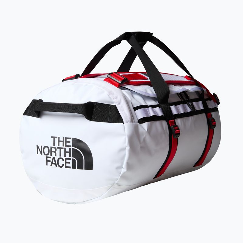 Cestovní taška The North Face Base Camp Duffel M 71 l white/black/elevation red