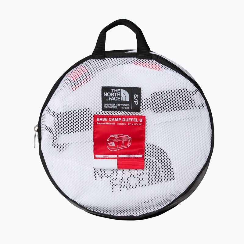 Cestovní taška The North Face Base Camp Duffel S 50 l white/black/elevation red 2