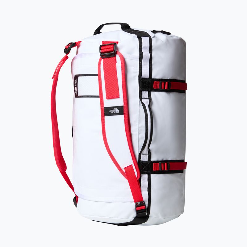 Cestovní taška The North Face Base Camp Duffel S 50 l white/black/elevation red 3