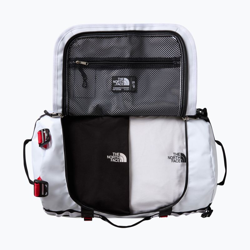 Cestovní taška The North Face Base Camp Duffel S 50 l white/black/elevation red 4