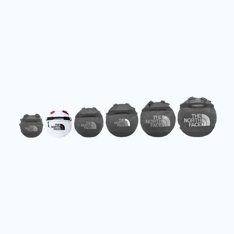 Cestovní taška The North Face Base Camp Duffel S 50 l white/black/elevation red 5