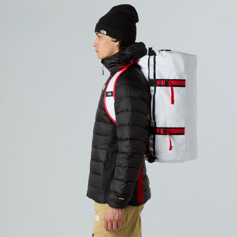 Cestovní taška The North Face Base Camp Duffel S 50 l white/black/elevation red 6