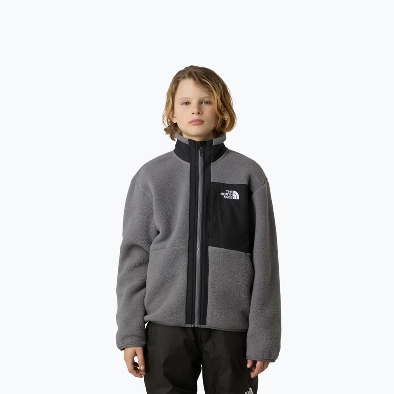 Dětská fleecová mikina The North Face Yumiori Full Zip smoked pearl/black