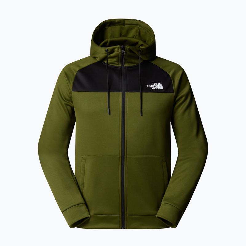 Pánská mikina The North Face Reaxion Fleece Full Zip Hoodie woodland green/black 5