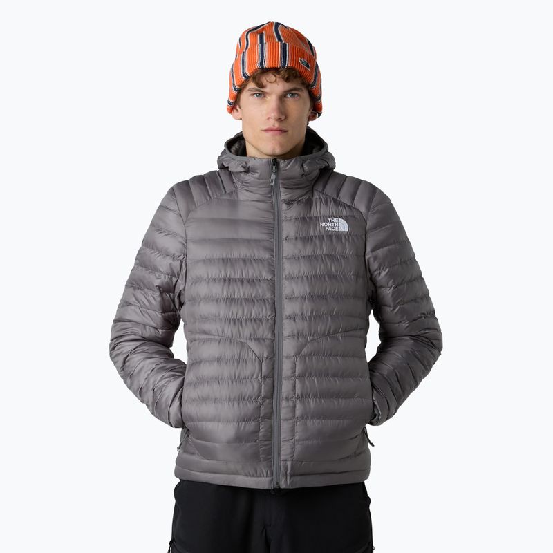 Pánská péřová bunda The North Face Huila Synthetic Hoodie smoked pearl