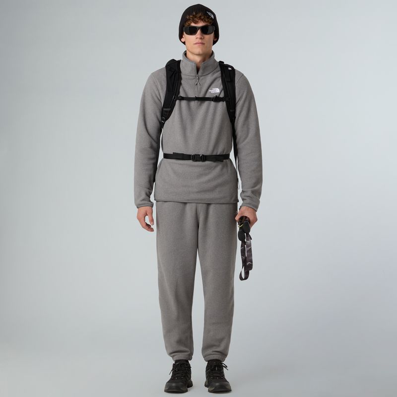 Pánská fleecová mikina The North Face Glacier Fleece 1/4 Zip mid grey heather 2