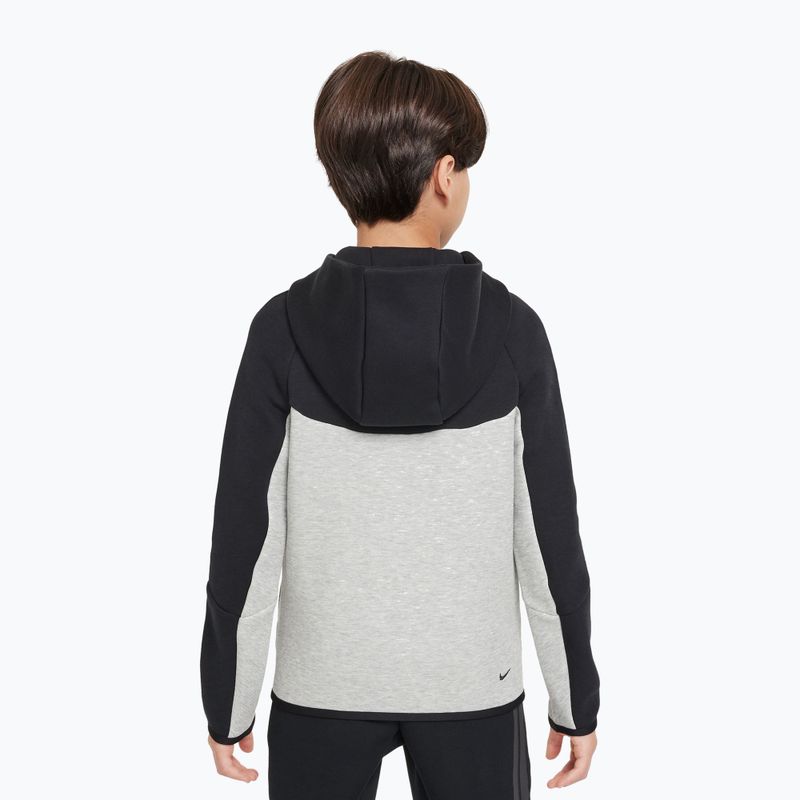 Dětská mikina Nike Sportswear Tech Fleece Full Zip dark grey heather/black/black/black 3