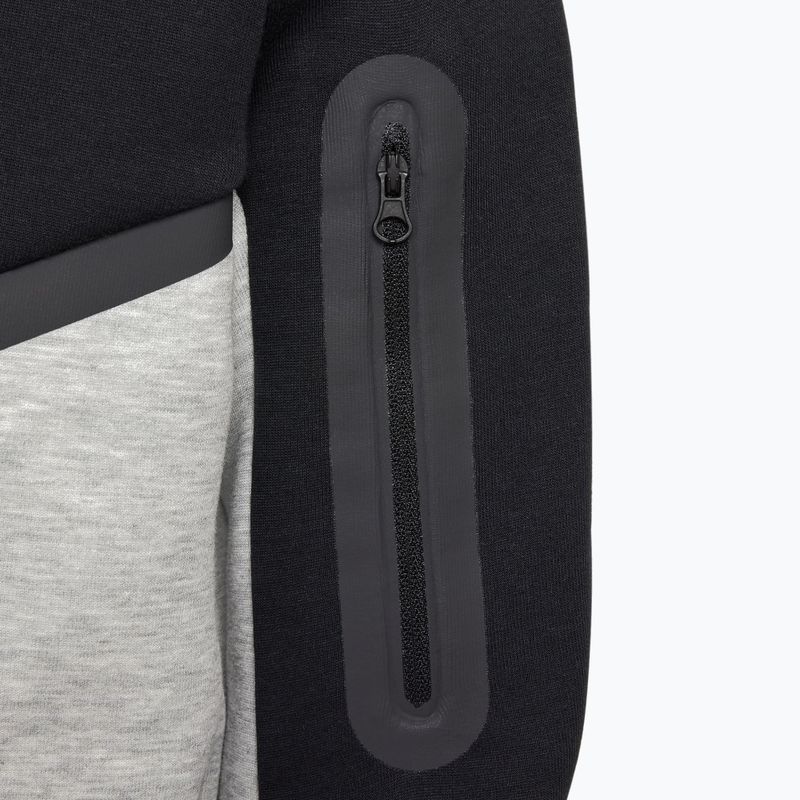 Dětská mikina Nike Sportswear Tech Fleece Full Zip dark grey heather/black/black/black 7