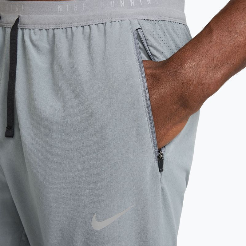 Pánské běžecké kalhoty Nike Stride Dri-Fit Woven smoke grey 4