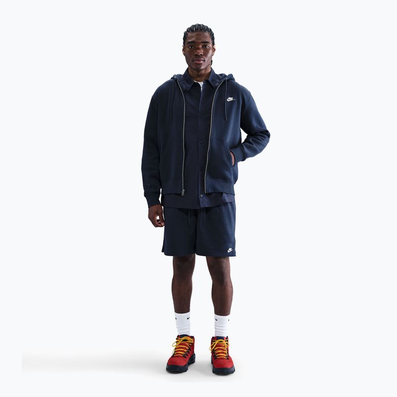 Pánské šortky Nike Club French Terry Flow obsidian/obsidian/white 2