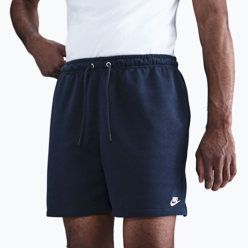 Pánské šortky Nike Club French Terry Flow obsidian/obsidian/white 4