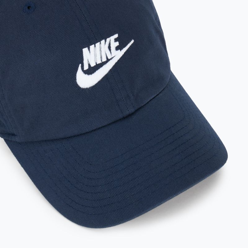 Kšiltovka Nike Club Unstructured Futura Wash obsidian/white 3