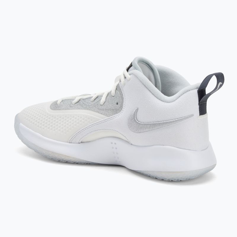 Tenisky na volejbal Nike React Hyperset 2 SE smmit white/metalic silver/pure platinum 3