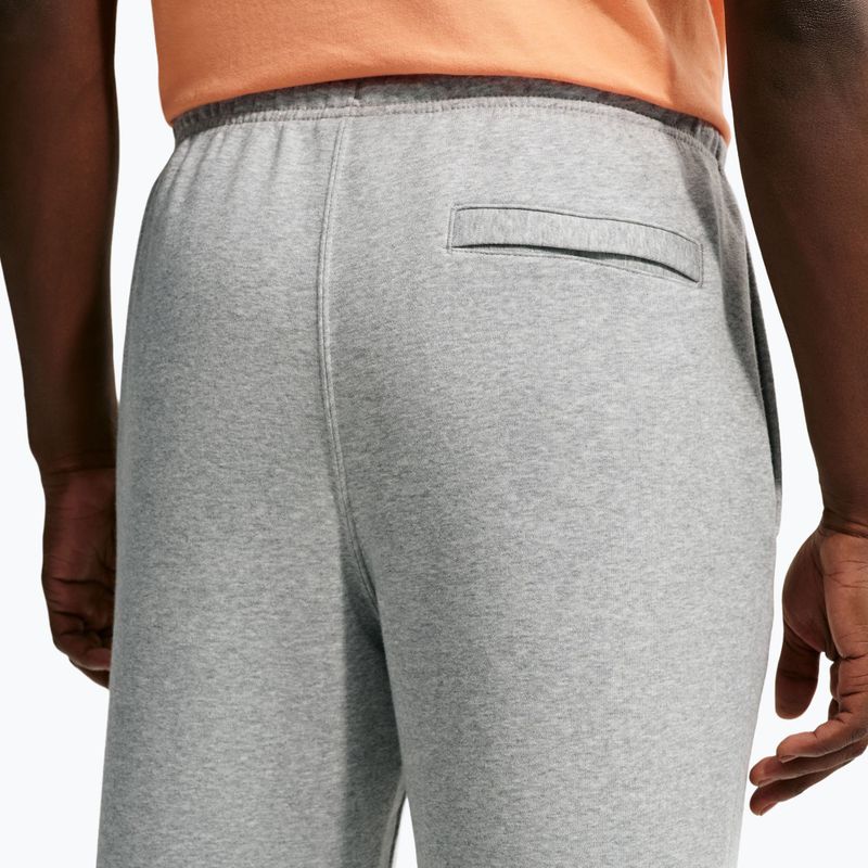 Pánské kalhoty Nike Club Cuffed Brushed dark grey heather/light smoke grey/white 5