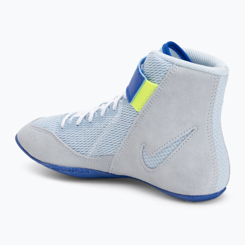 Dětské zápasnické boty Nike Speedsweep VIII GS blue tint/hyper royal/lime blast/white 3