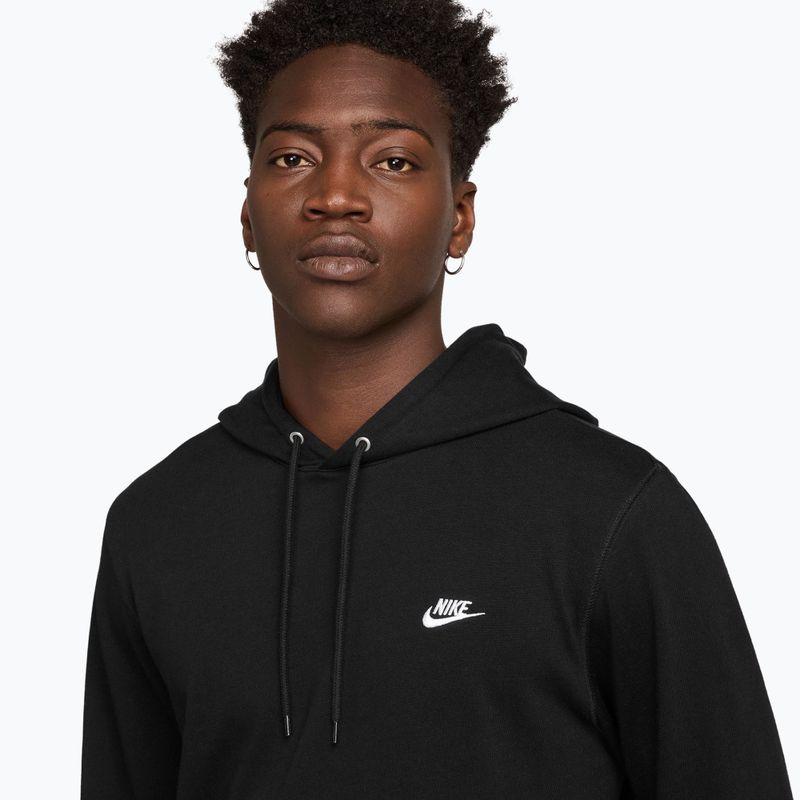 Pánská mikina Nike Sportswear Club Knit Pullover Hoodie black/black/white 3
