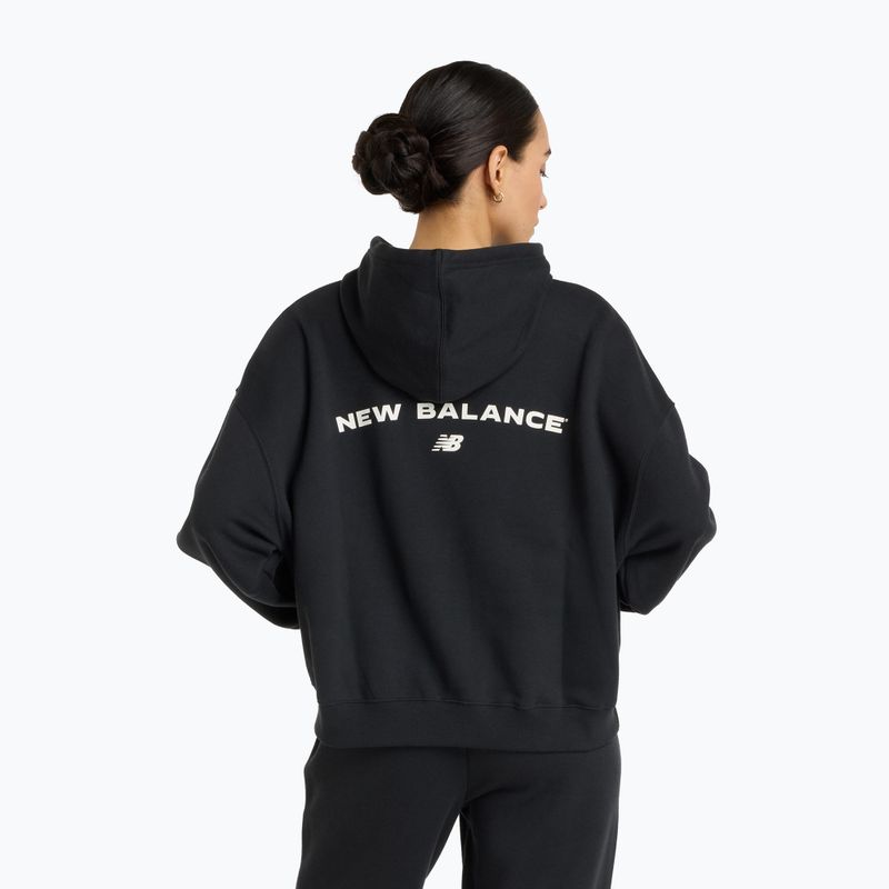 Dámská mikina New Balance Reimagine Fleece Hoodie black 2