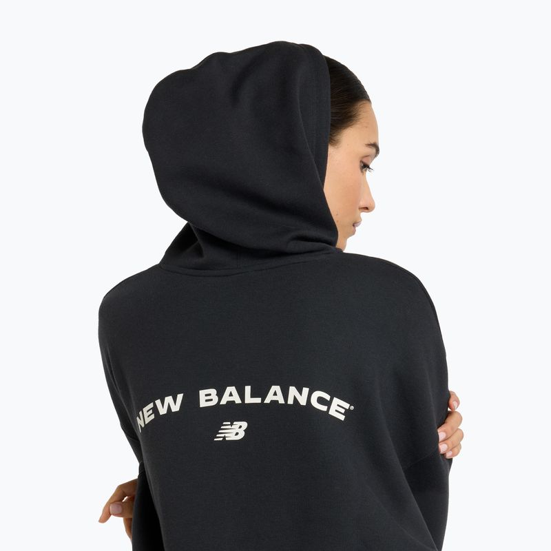 Dámská mikina New Balance Reimagine Fleece Hoodie black 4