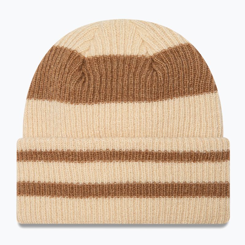 Dámská zimní čepice  New Era Stripe Cuff Knit Beanie beige 2