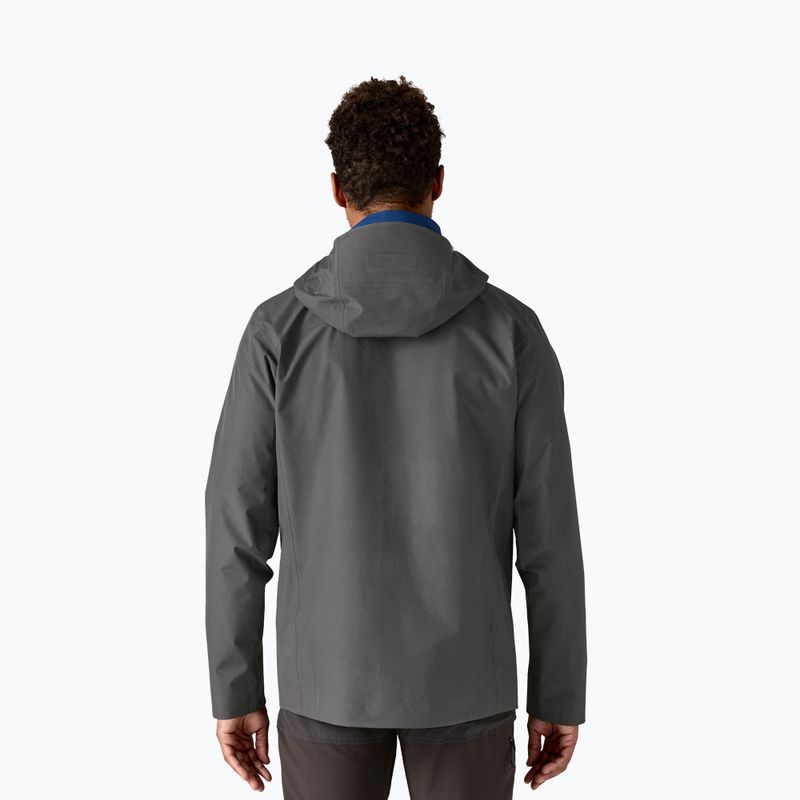 Pánská nepromokavá bunda Patagonia Triolet forge grey w / p6 blue 2