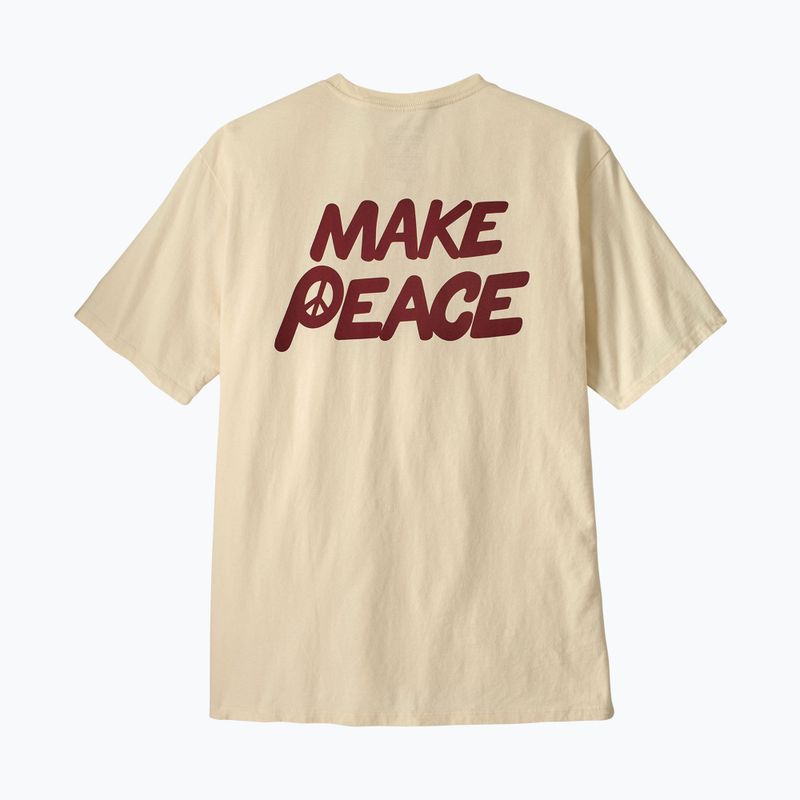 Pánské tričko Patagonia Balance Organic peace seeds / undyed natural 4
