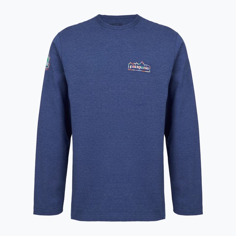 Pánská mikina Patagonia Lightweight Unity Fitz Wildrise Crew clement blue