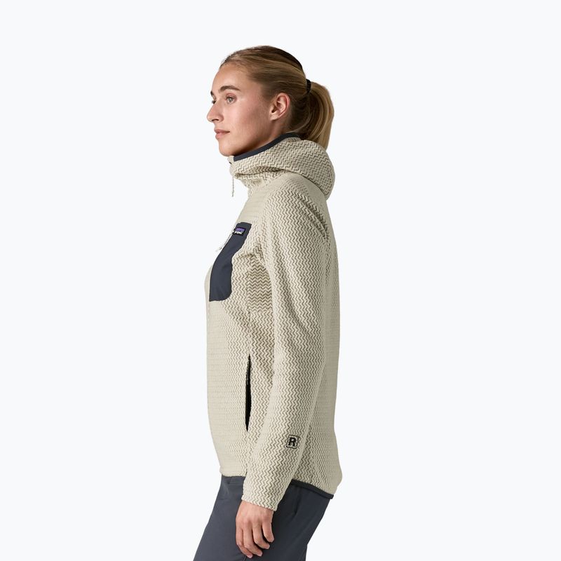 Dámská fleecová mikina Patagonia R1 Air Full-Zip Hoody wool white 3