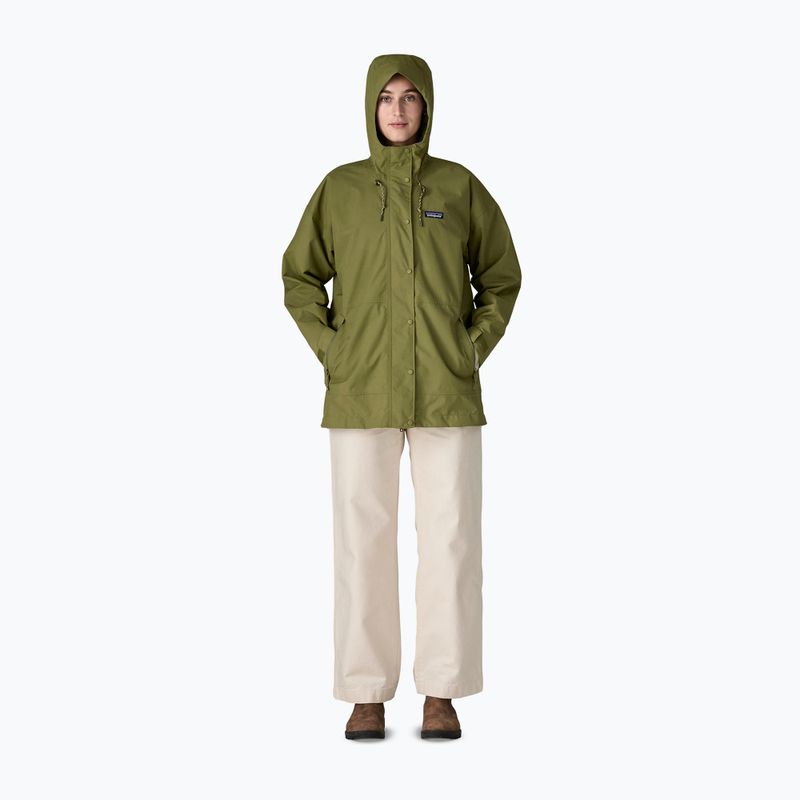 Dámská nepromokavá bunda Patagonia Outdoor Everyday Rain caper green 4