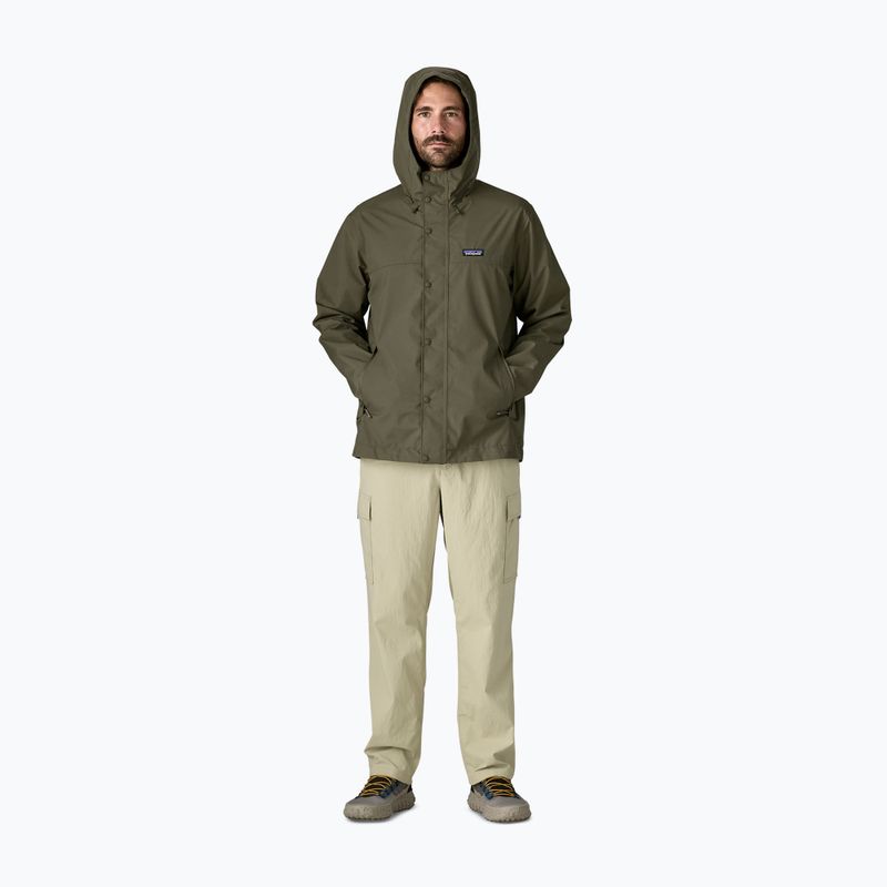 Pánská nepromokavá bunda Patagonia Outdoor Everyday Rain basin green 2
