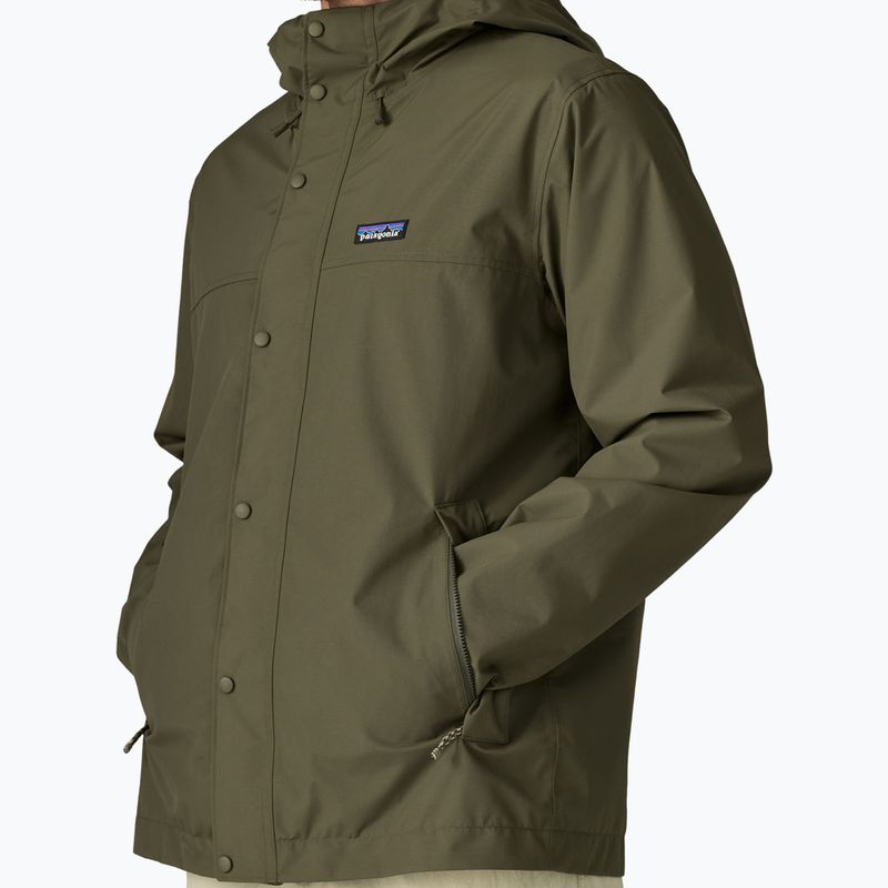 Pánská nepromokavá bunda Patagonia Outdoor Everyday Rain basin green 6